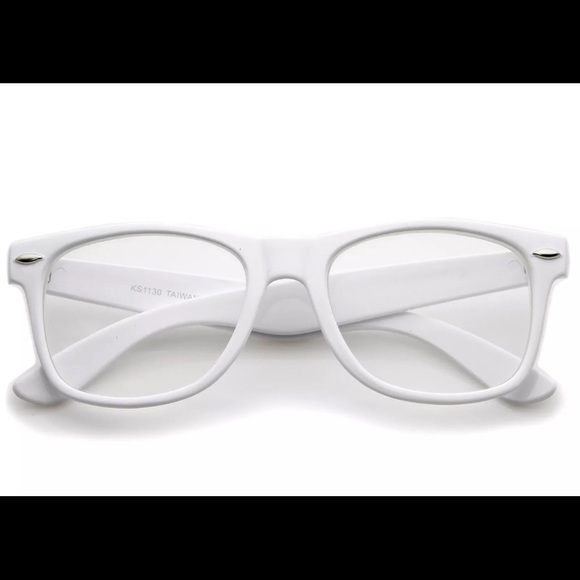 Accessories - White Retro Clear Lens Glasses Men’s or Women’s
